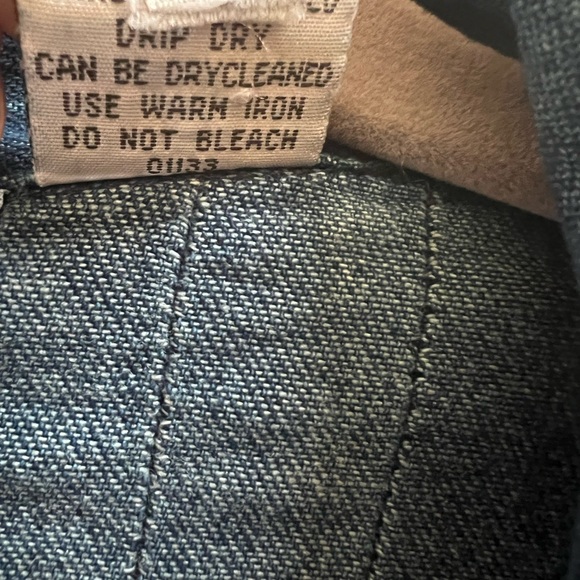 Vintage Styleworks Denim Maxi Duster Coat Embroidered Boho Western Size 10 - Picture 5 of 7